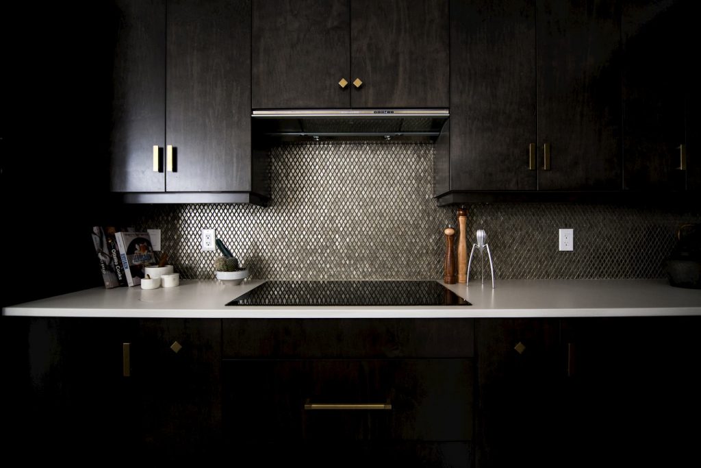 luxury kitchen with dark brown kitchen cabinets - kitchen remodeling