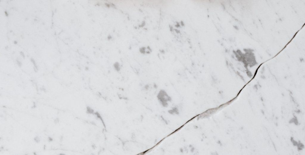 photo of marble counter top with crack