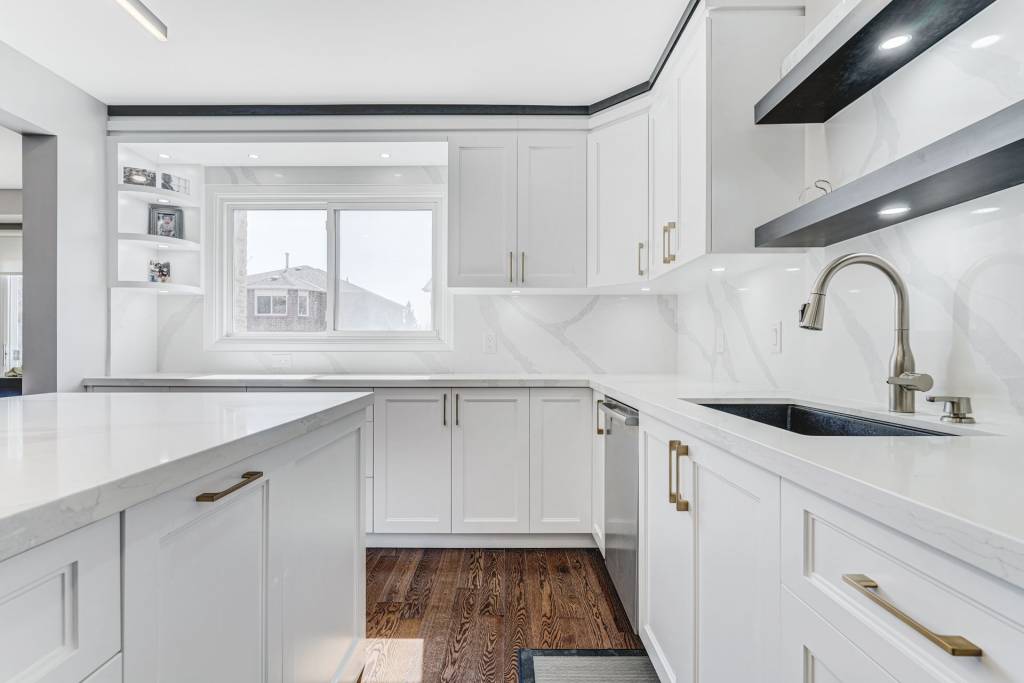 Gorgeous All White Kitchen Project - Kitchen Renovation Toronto