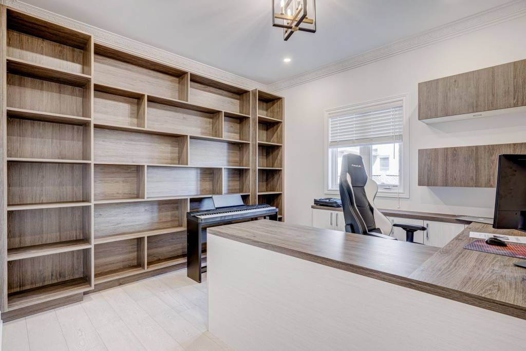 Luxury Wall Unit in Custom Home Office Richmond Hill