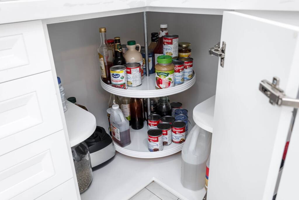 custom shelves for small kitchens 