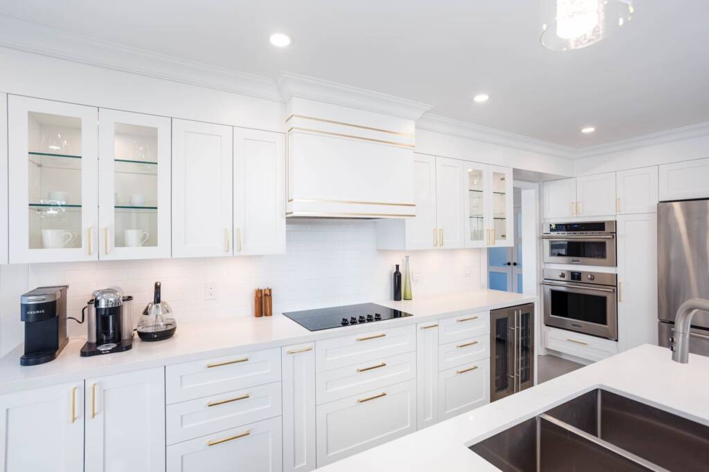 custom kitchen cabinets Toronto with a built in kitchen appliances