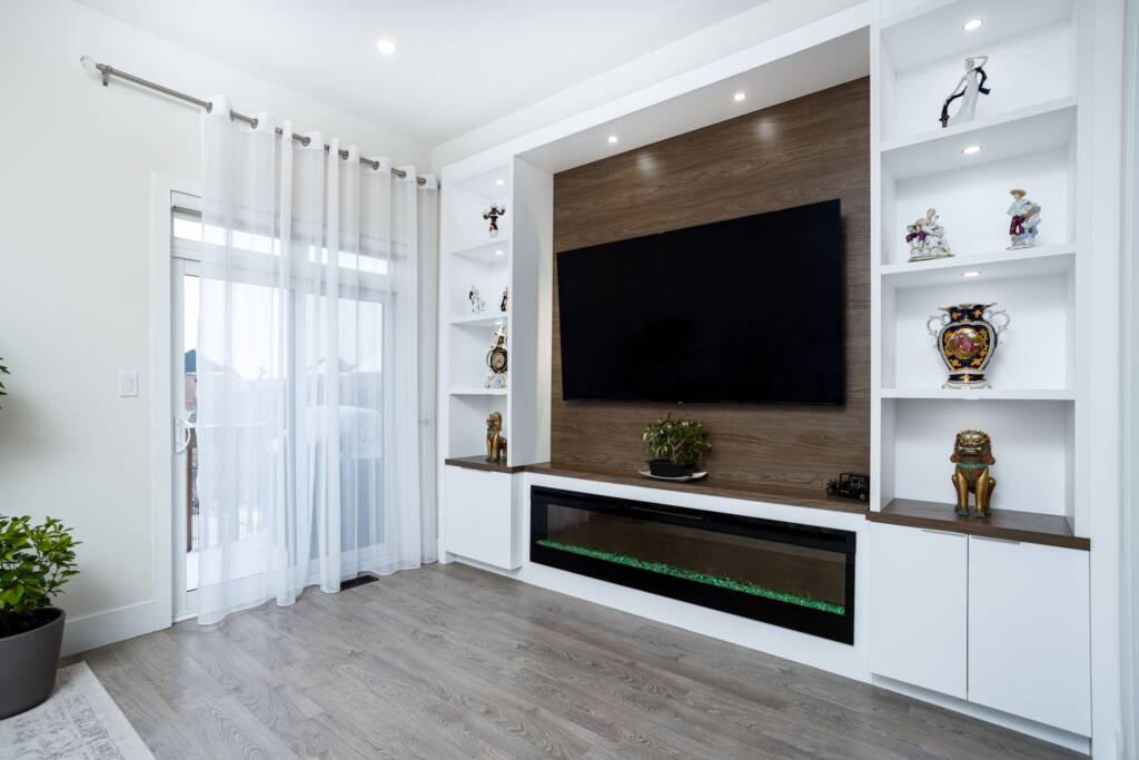 modern custom tv unit design