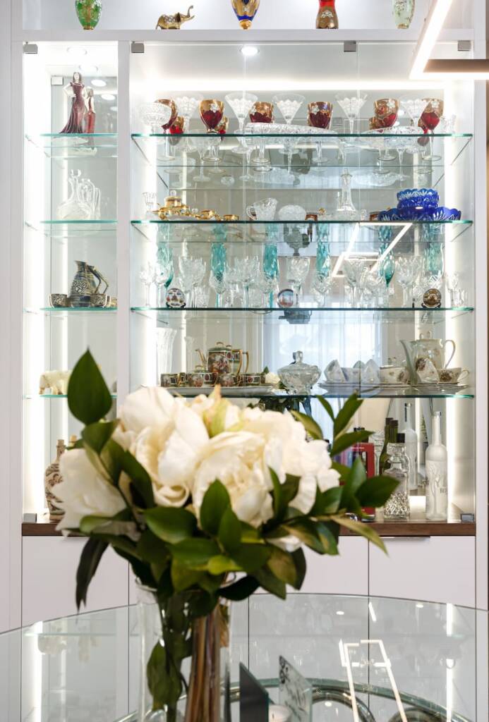 stunning custom display cabinet