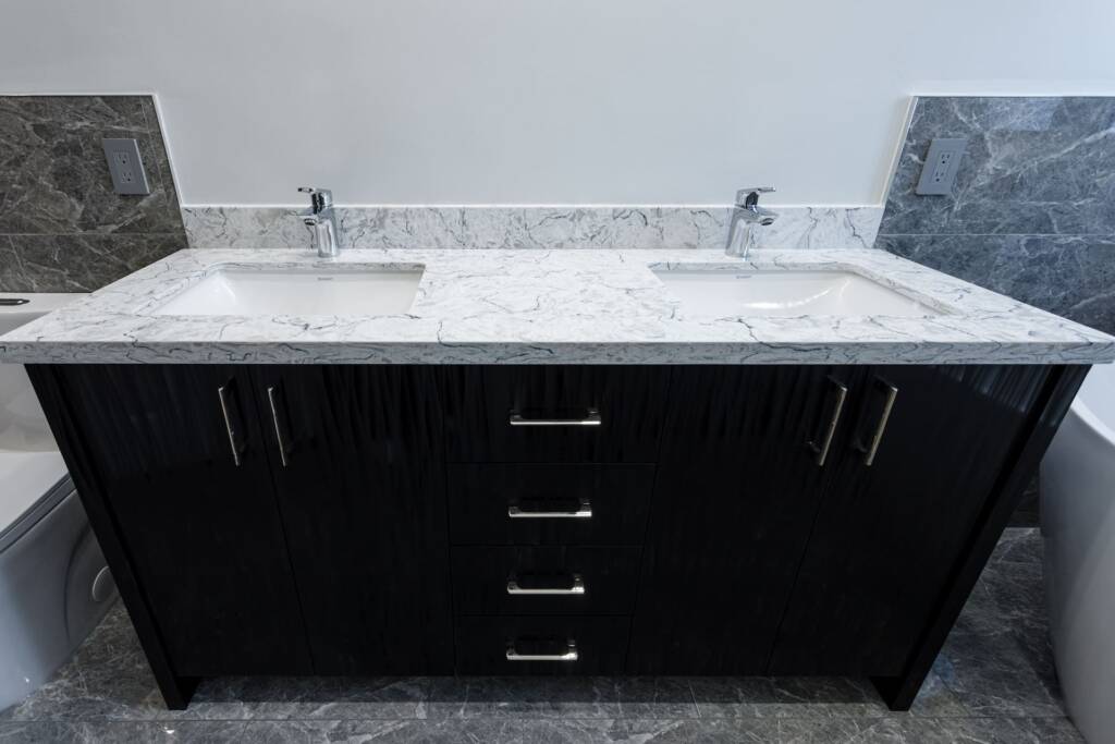 custom bath vanity with drawers