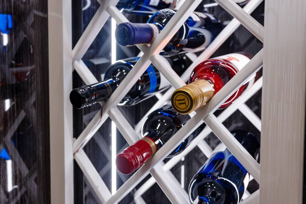 custom wine cooler cabinet