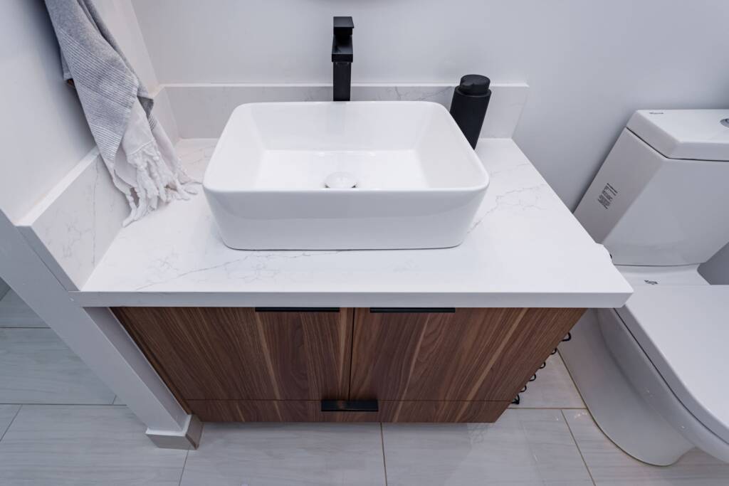 modern white bathroom vanity single sink