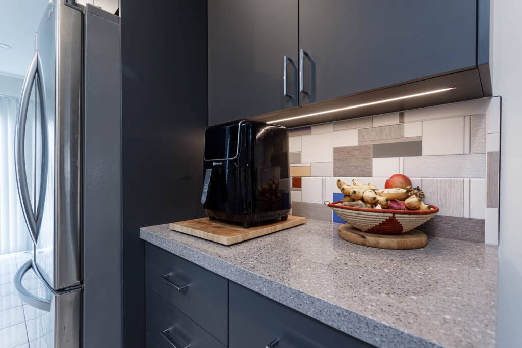 Kitchen Cabinets with LED lights strip