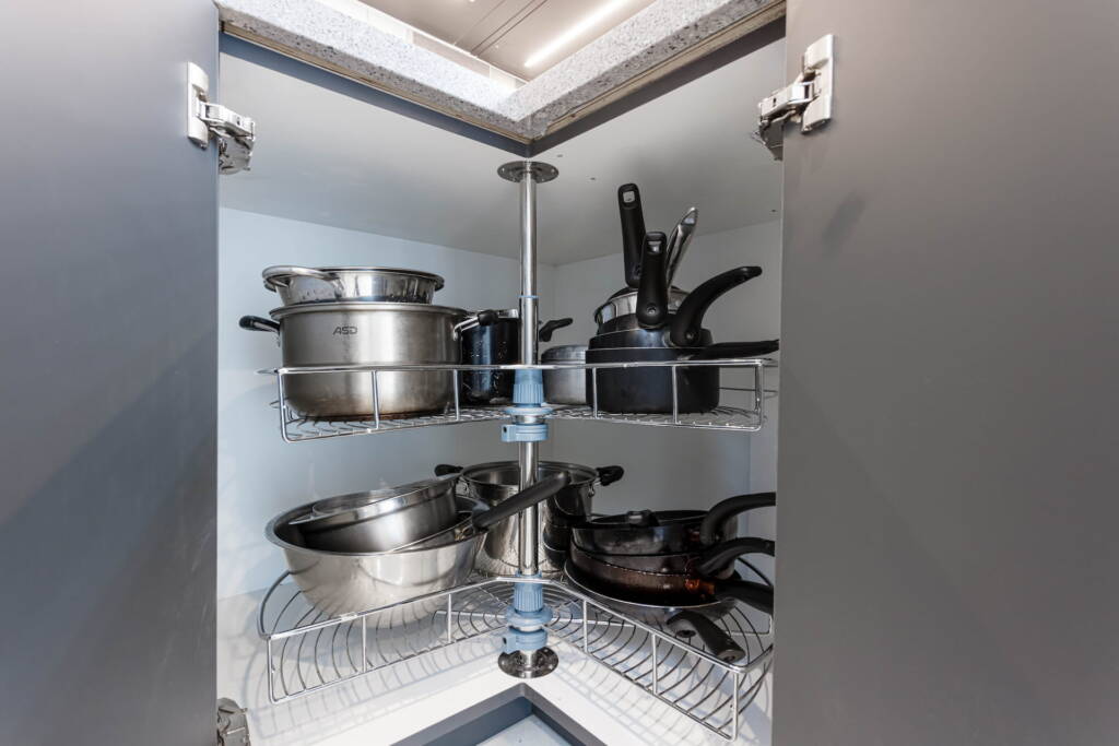 Pots and Pans Organizer Under Cabinet