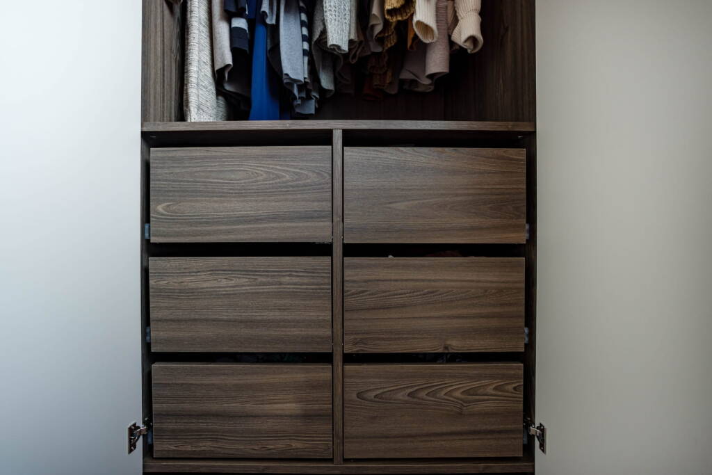 Two-Toned Closet in Vaughan