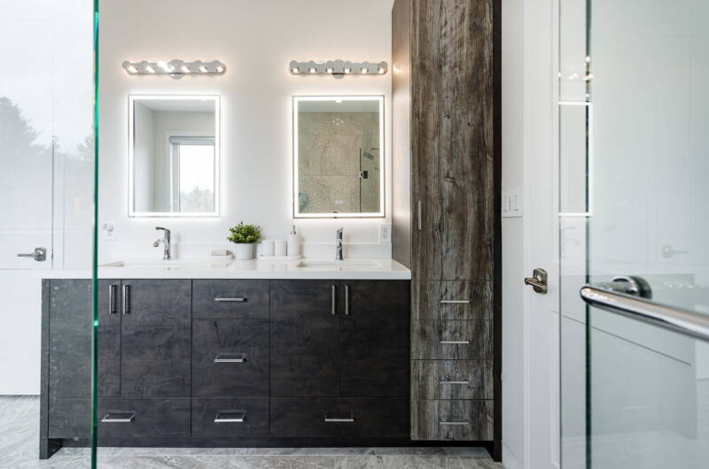 bathroom vanities project done by clearview kitchens